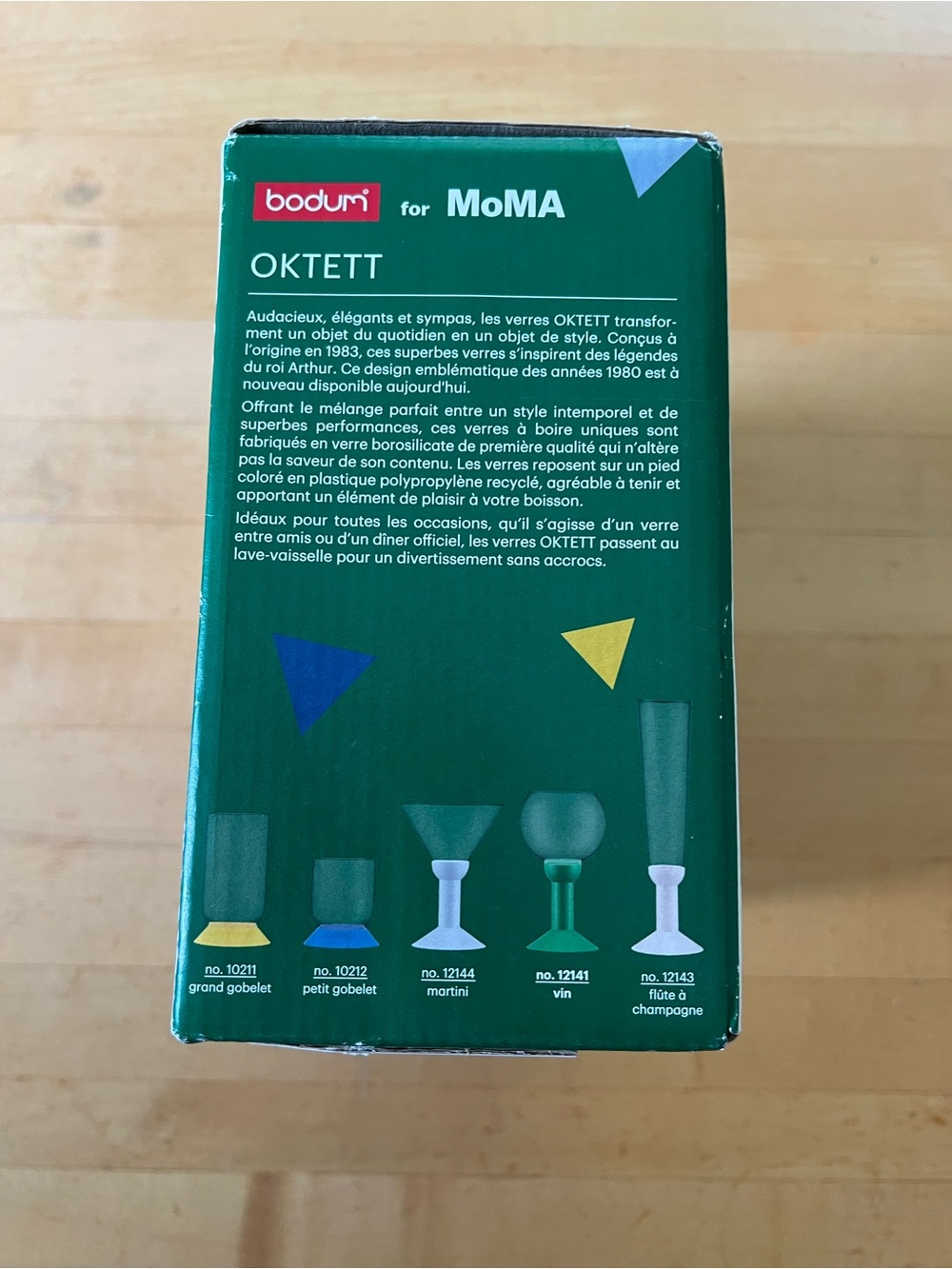 Bodum Green Stemmed Wine Glasses - Set of 2 MOMA Oktett NWT - Picture 2 of 4